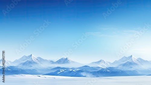 mountains blue christmas background