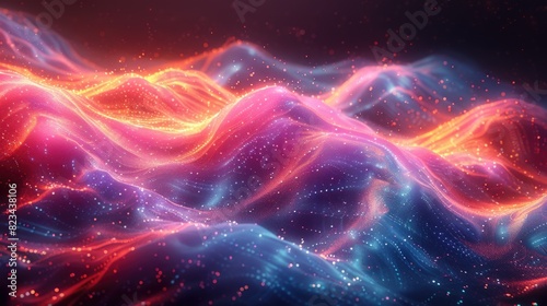 Vivid and Fresh Abstract Wallpapers with Bright and Wavy Patterns © Saim Art