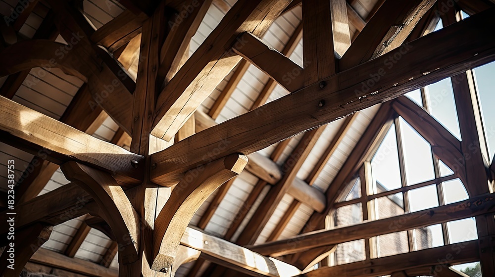 exposed house timber frame
