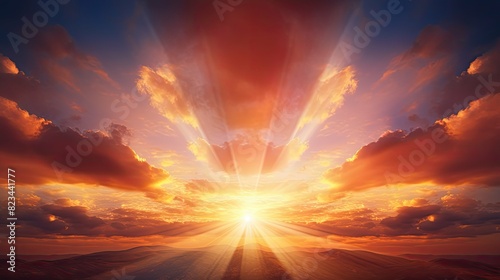 vibrant sun burst background © vectorwin