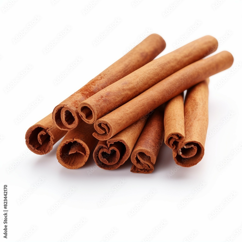 cinnamon sticks isolated on white cinnamon sticks isolated on white
