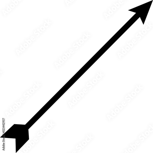 Vintage monochrome arrows with feathers isolated on transparent background. Hand drawn design element template for emblem, print, cover, poster Mobile App, UI, UX. Vector, Arrow flat symbol.