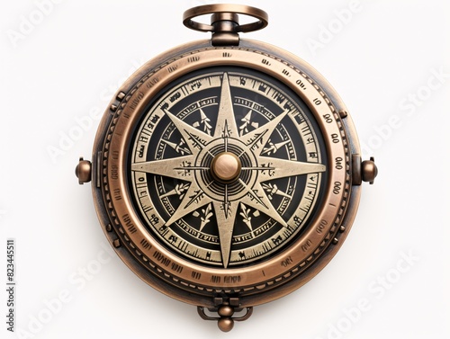 a close up of a compass