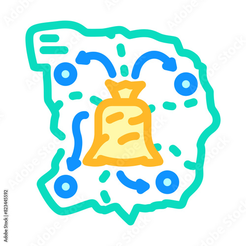import wood pellets color icon vector. import wood pellets sign. isolated symbol illustration