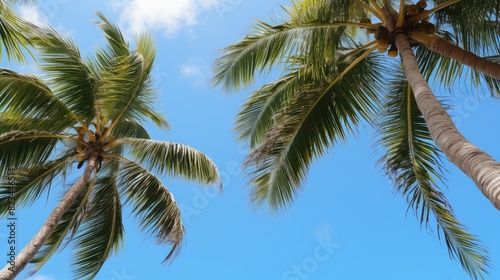 paradise palm coconut background
