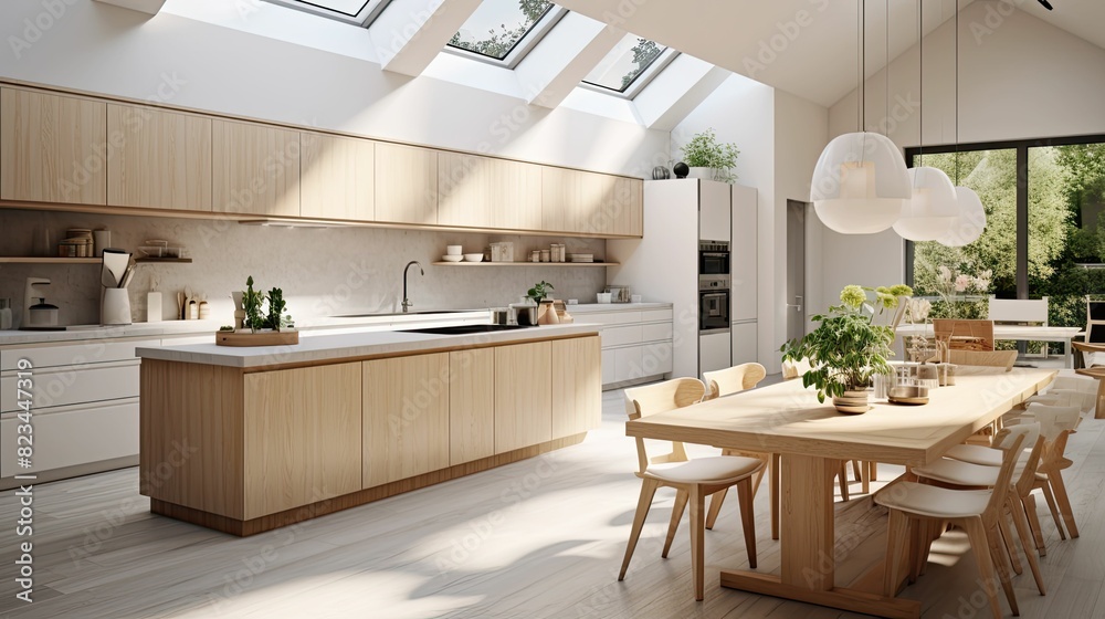 light scandinavian house interior