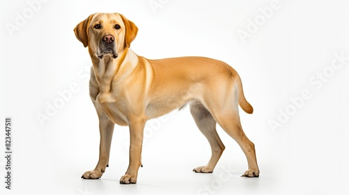 retriever yellow lab white background