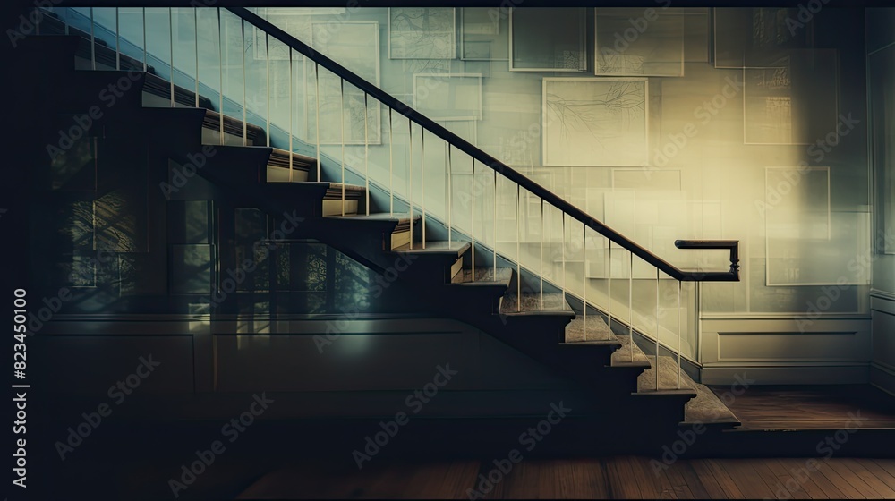 Obraz premium details blurred interior frames