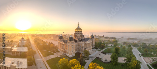 Cuadro en lienzo Des Moines, Iowa at Dawn
