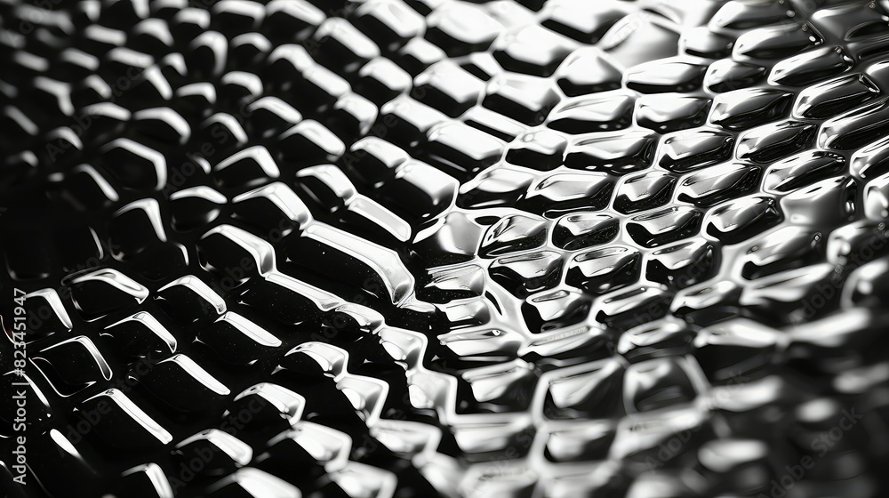 Obraz premium reflective silver textures