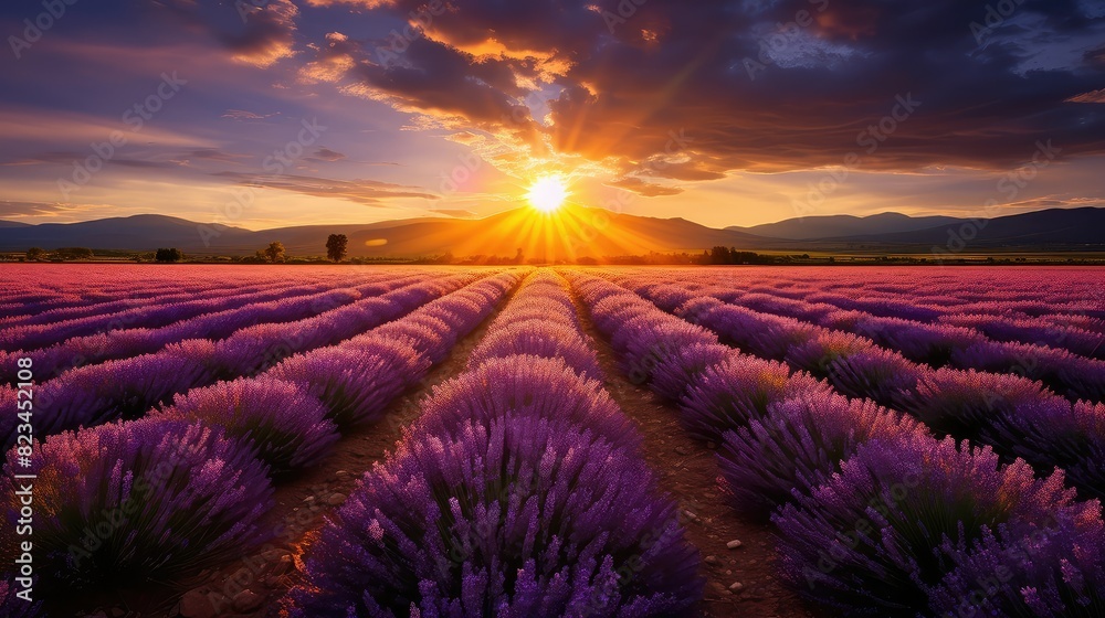 Fototapeta premium en purple and gold