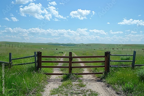 fence and blue sky