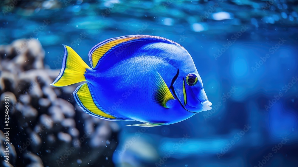 Obraz premium aquatic blue tang