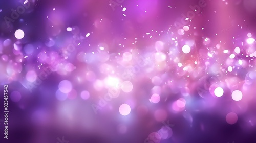 abstract background with a lot of glowing purple  magenta  white  green  bokeh