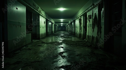 eerie dark hospital