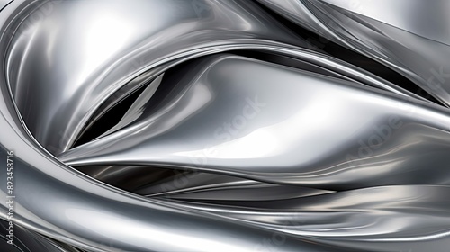 contemporary silver abstract
