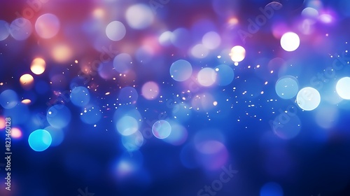 Abstract  u0026 Festive background with bokeh defocused lights