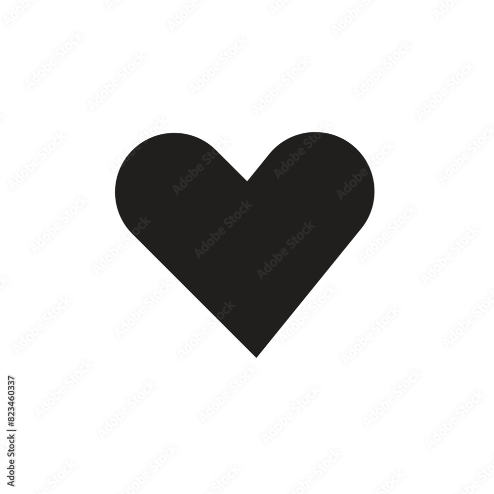 Flat heart icon symbol vector Illustration. Flat heart icon symbol vector Illustration.