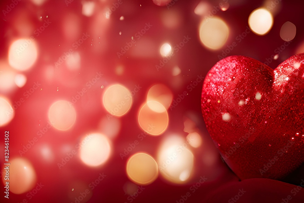 Christmas red abstract valentine background, Red glitter bokeh vintage lights background. Christmas red abstract valentine background, Red glitter bokeh vintage lights background.