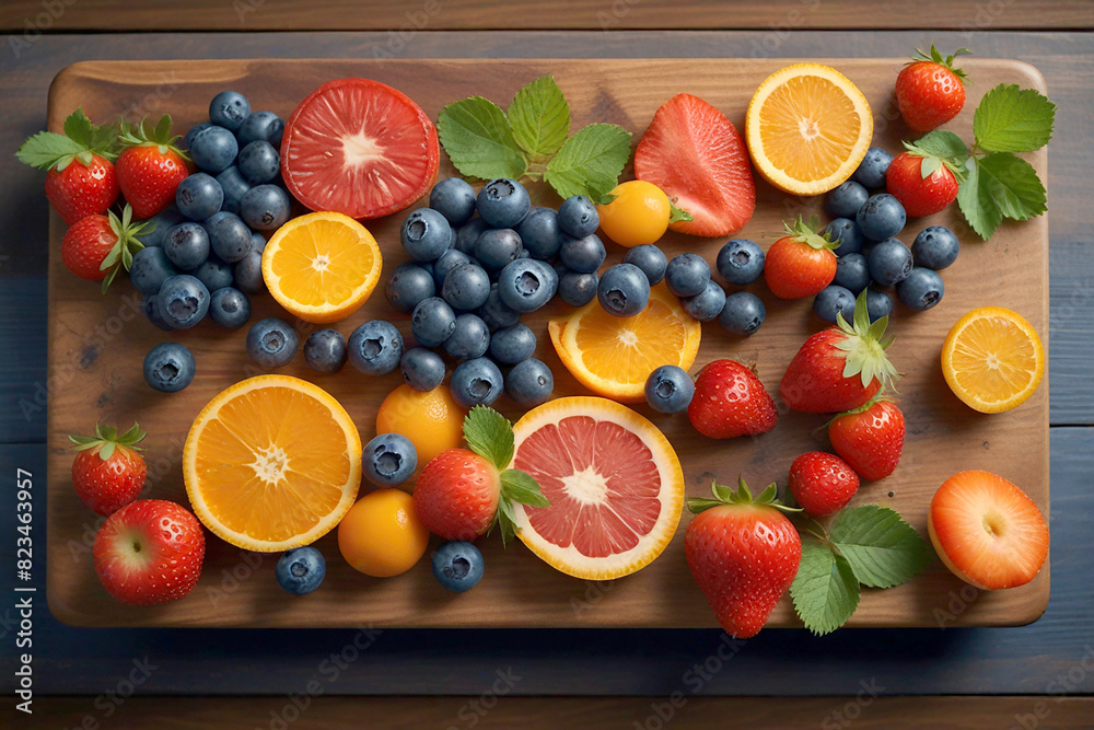 fruits on a plate fruits on a plate