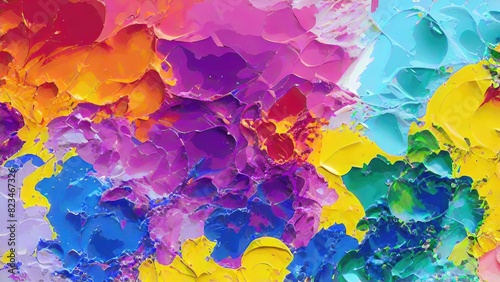 Abstract color splash  exploding colorful pigments  particles artistic concept background.