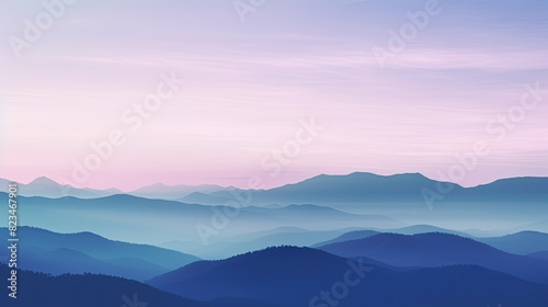 mystical purple and teal gradient © vectorwin