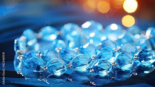 aquamarine blue gems photo