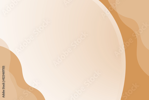 Brown wave modern background with white space for text and message. template design	