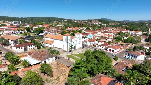 Pirenopolis in Goias, Brazil. Old catholic church of historic city. photo