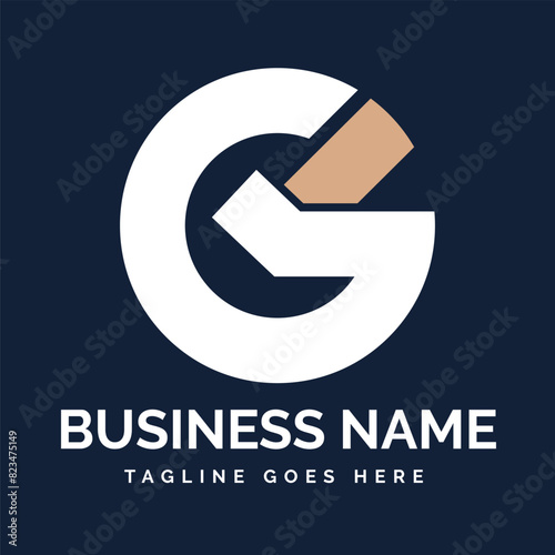 g logo design icon vector