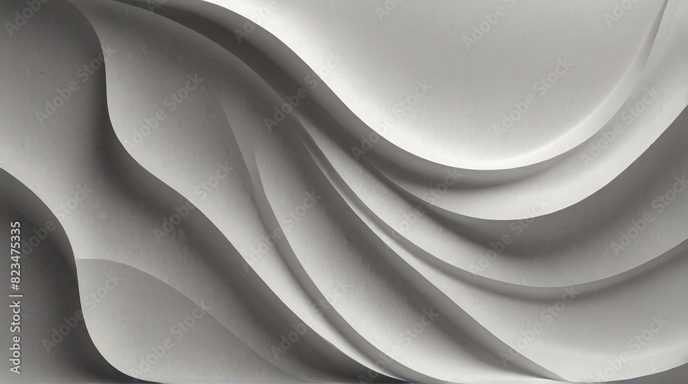 Light White Abstract Wavy Background, Architecture Concepts. Made with Generative AI Technology