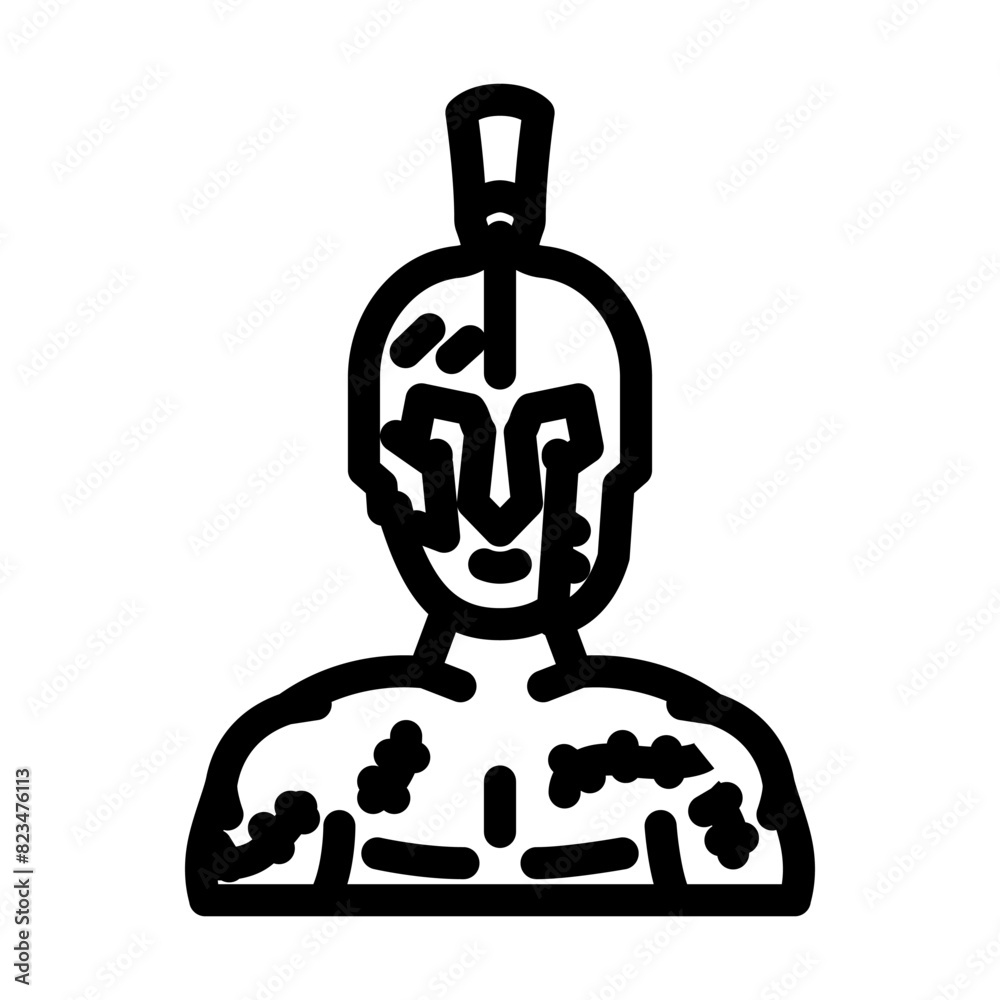 gladiator battle spartan roman line icon vector. gladiator battle spartan roman sign. isolated contour symbol black illustration gladiator battle spartan roman line icon vector. gladiator battle spartan roman sign. isolated contour symbol black illustration