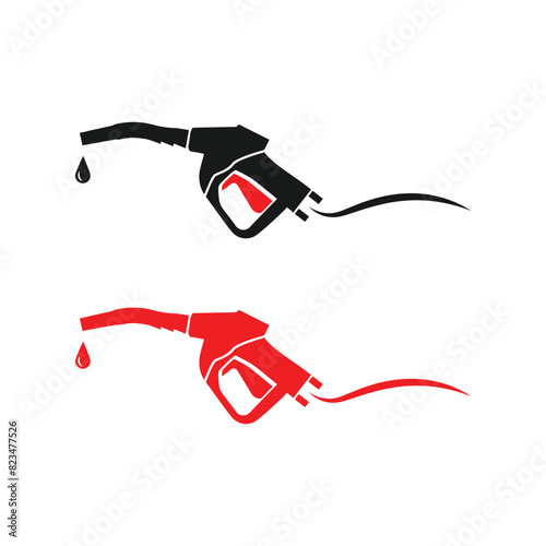 oil gun logo design icon vector