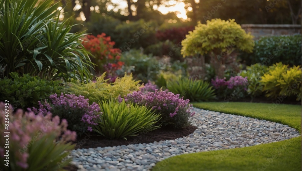 Landscaped garden by a designer Landscaped garden by a designer
