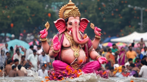 Emotional moments of ganesh chaturthi ganesh idol immersion ceremony in rivers and oceans