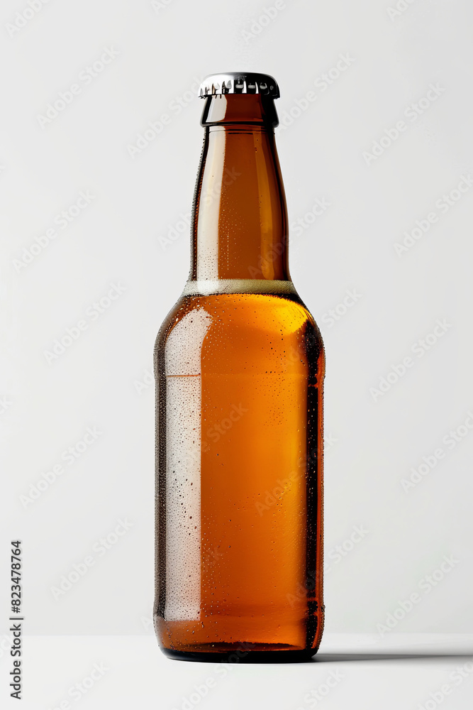 bottle of lager beer isolated on white background bottle of lager beer isolated on white background