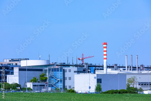 industrial backjard of the fair in Stuttgart