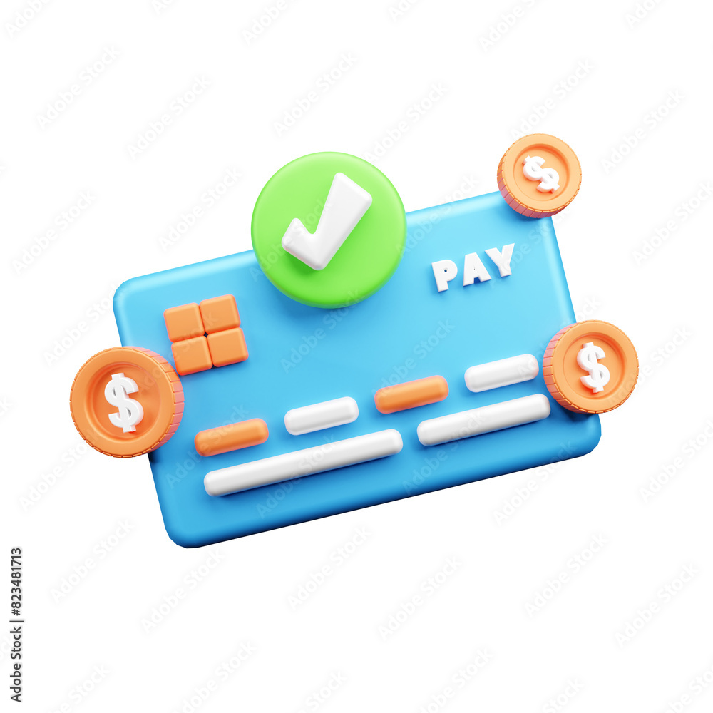 Shopping & Retails 3d Illustration Icon Shopping & Retails 3d Illustration Icon