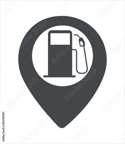 Gas icon, Gas, oil pump icon set vector illustration	