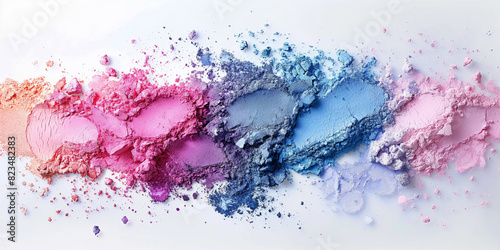 abstract background.Artistic makeup palettes photo
