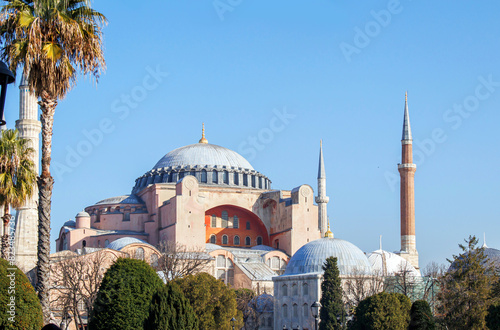 Photography Historical monumental building, Hagia sophia, Ayasofya cathedral, mosque, istanb