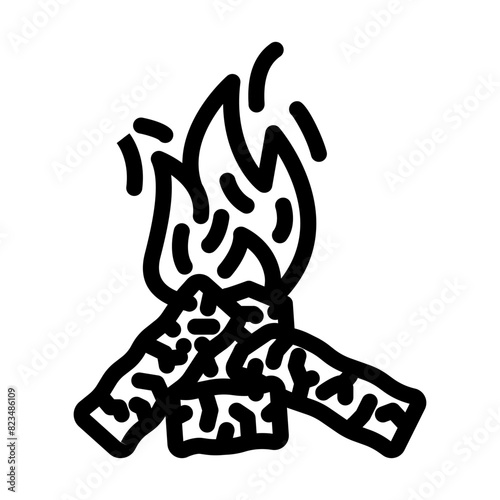 energy wood pellets line icon vector. energy wood pellets sign. isolated contour symbol black illustration