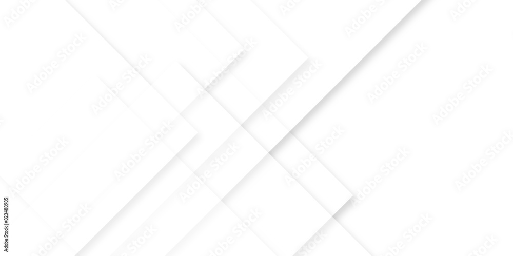Abstract white background with diamond and triangle shapes layered in modern abstract pattern design, 