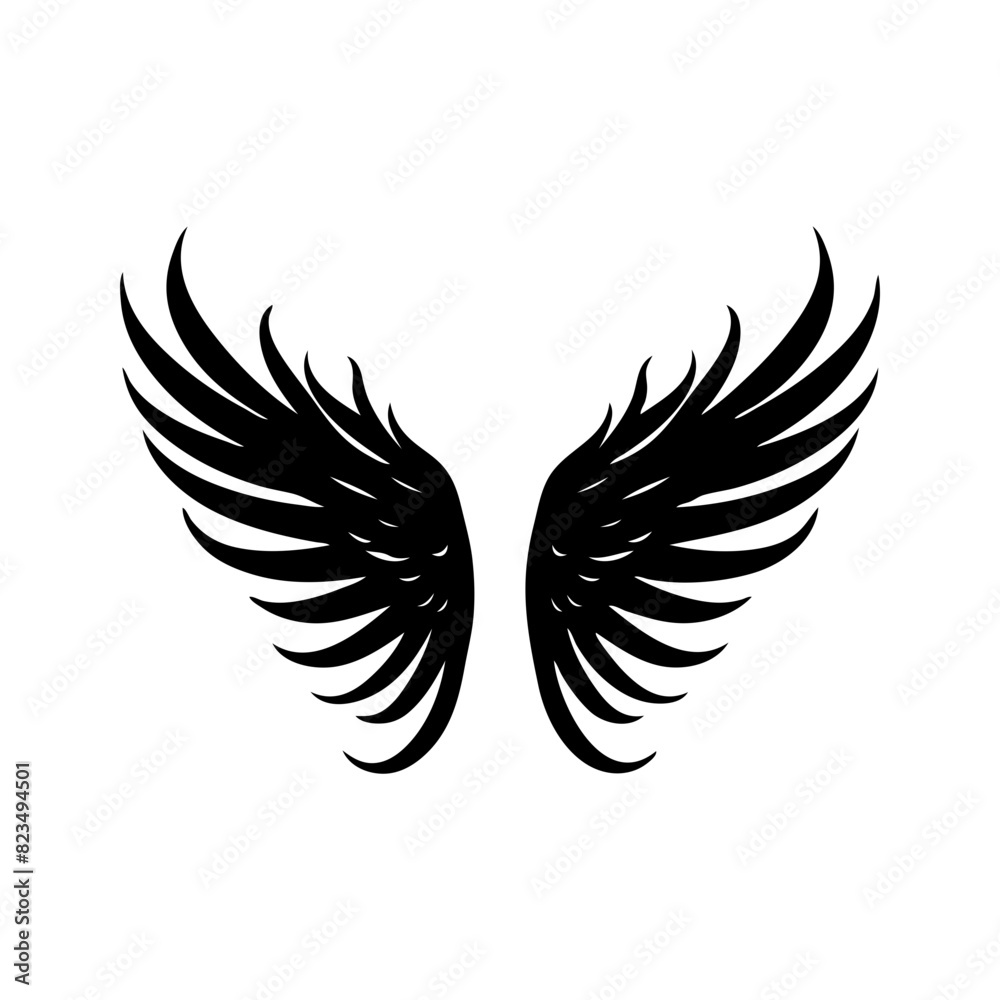 angel feather wings simple design Vector illustration angel feather wings simple design Vector illustration