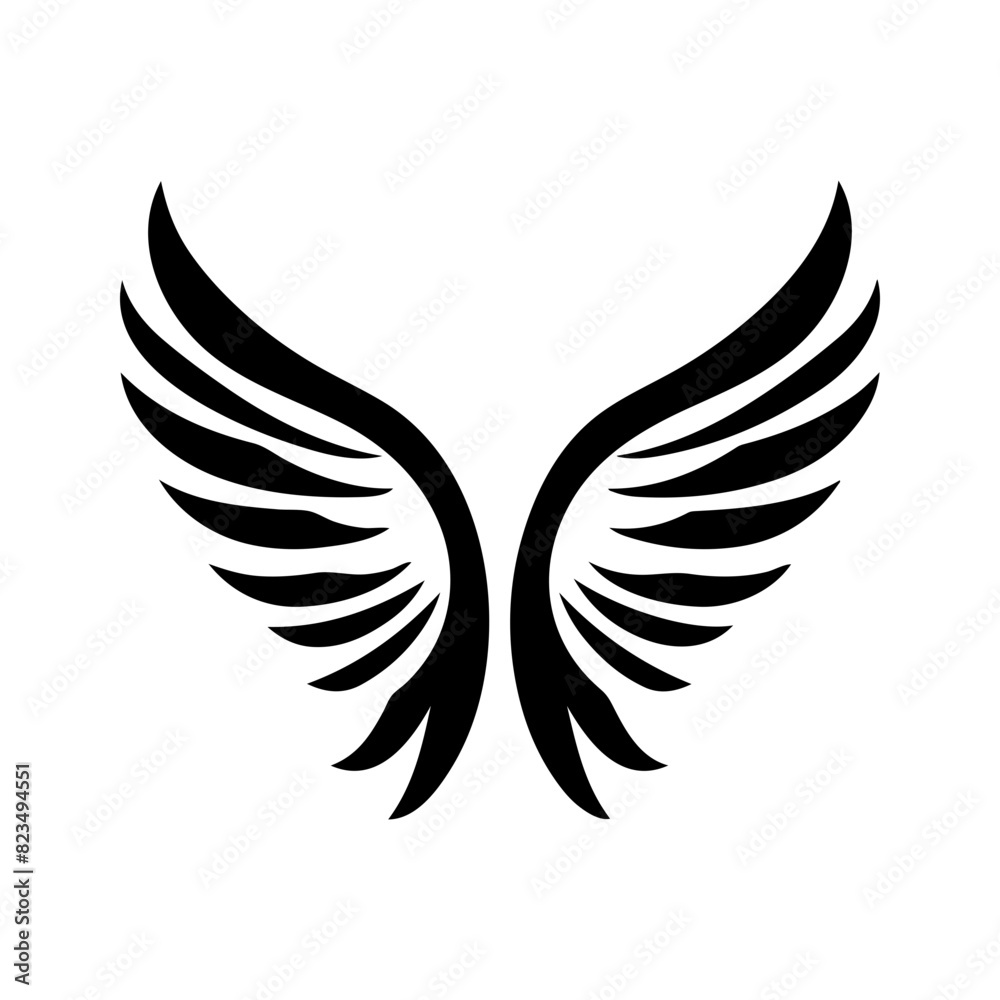 angel feather wings simple design Vector illustration angel feather wings simple design Vector illustration