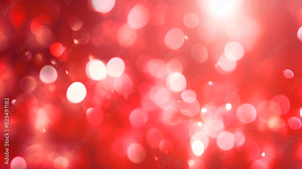 abstract background of blur red bokeh