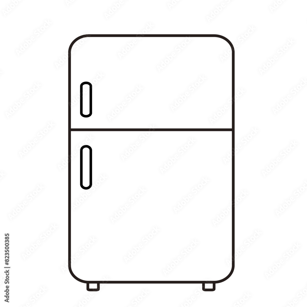 シンプルな冷蔵庫のイラスト シンプルな冷蔵庫のイラスト