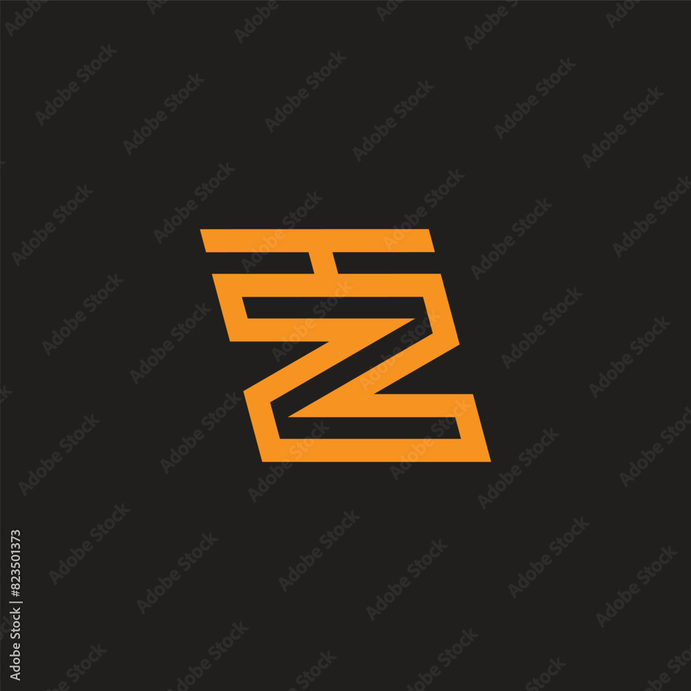 letter tz linked lines simple geometric logo vector letter tz linked lines simple geometric logo vector