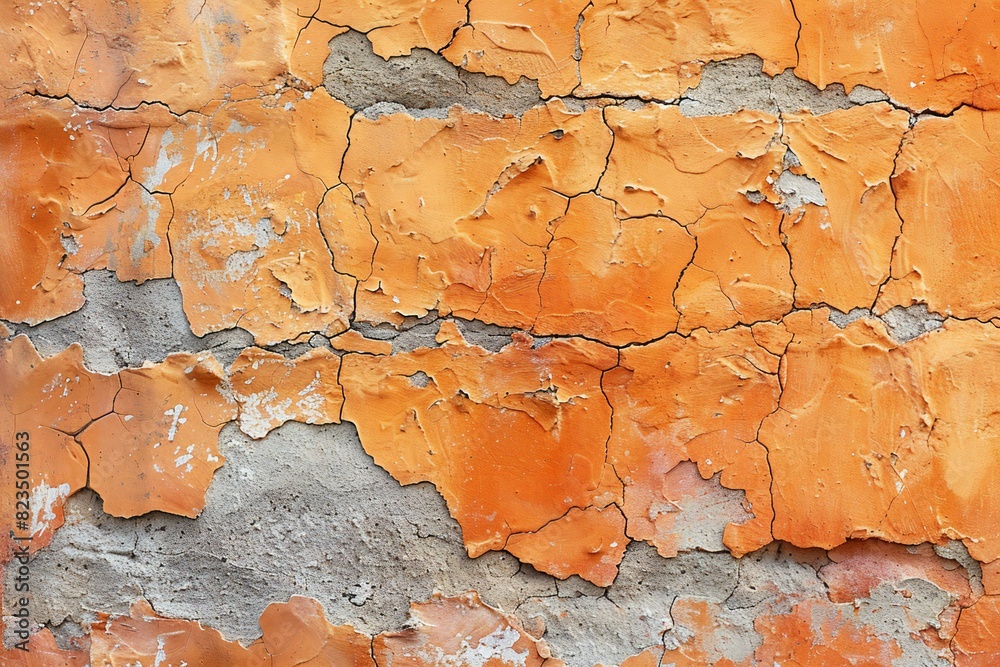 A close up view of an orange wall, high quality, high resolution