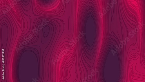  Abstract liquid wave magenta red color illustration. Liquid background 4k illustration.